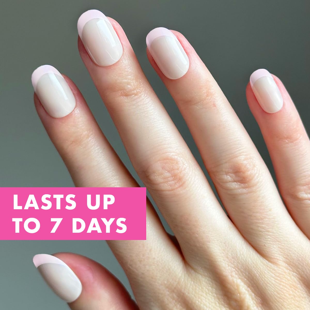 Olive & June Effects Super Stick Press-On Nails, Glazed French
