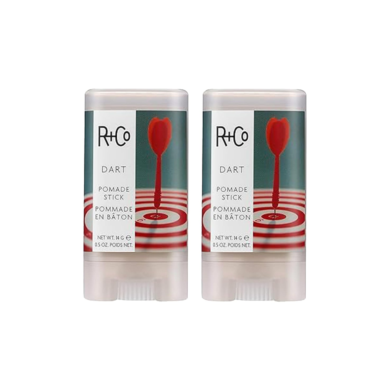 R+Co Dart Pomade Stick | Tame Flyaways, Sculpt and Polish | Long Lasting Texture and Shapes | Vegan + No Parabens | 0.5 Ounce (Pack of 2) Beauty & Personal Care R+Co