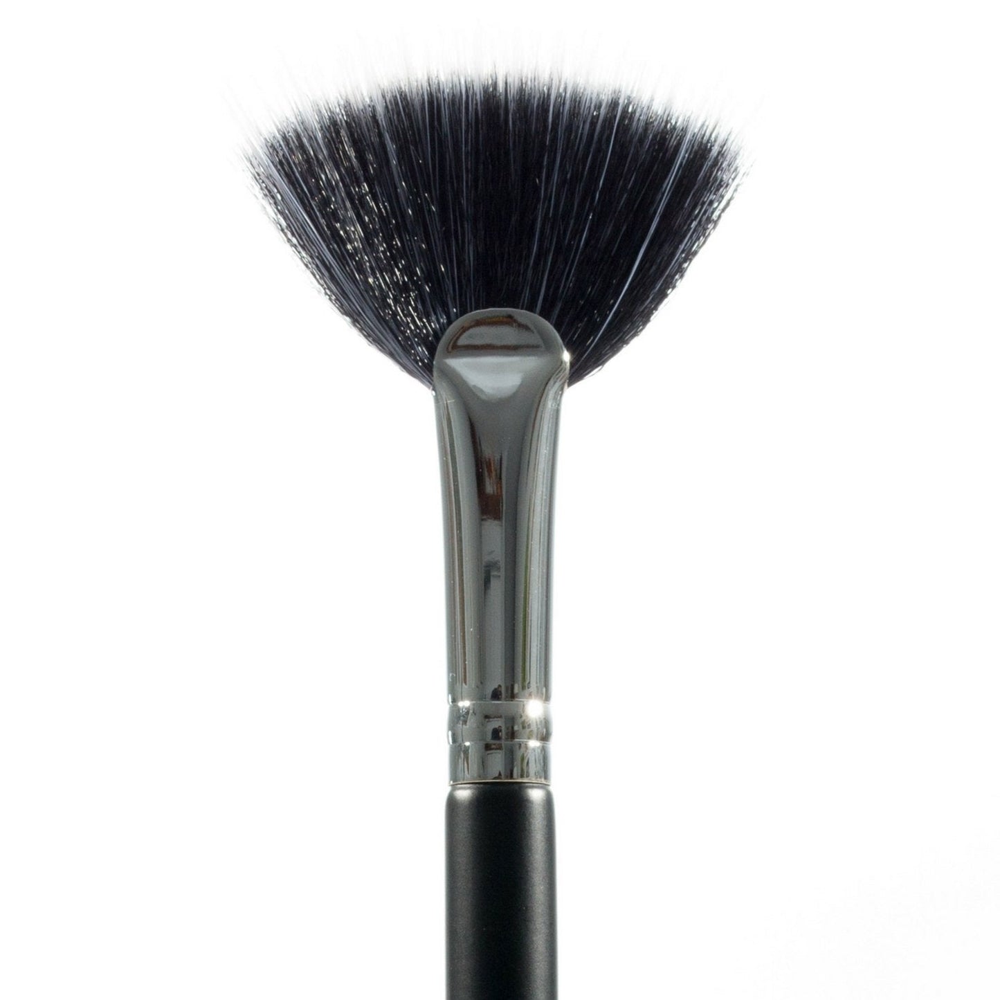 Fan Highlighter Makeup Brush - Beauty Junkees Duo Fiber Face Make Up Brushes, Cheekbone Define Highlighting with Powder, Cream, Mineral, Liquid Beauty & Personal Care Beauty Junkees