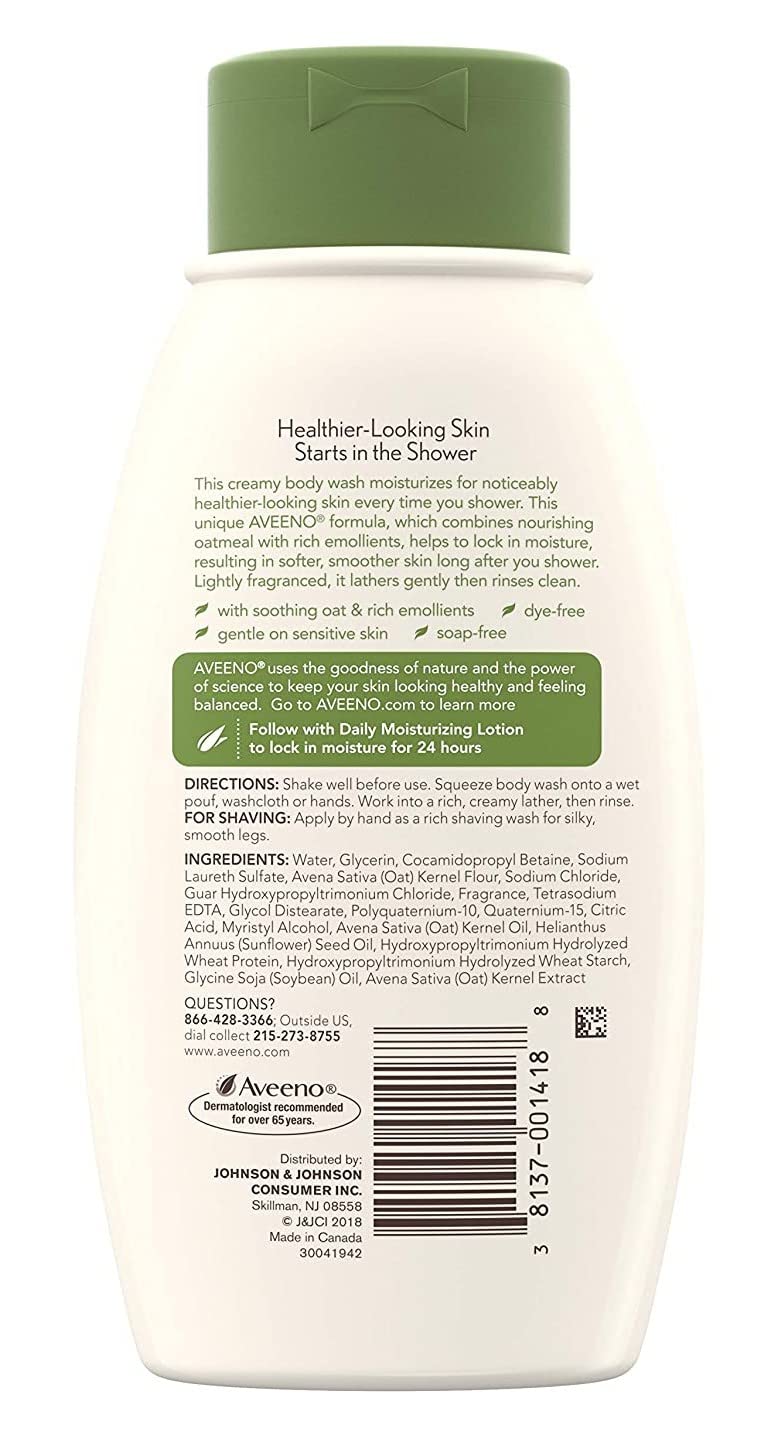 Aveeno Body Wash Daily Moisturizing 12 Ounce (354ml) (Pack of 2) Beauty & Personal Care Johnson & Johnson