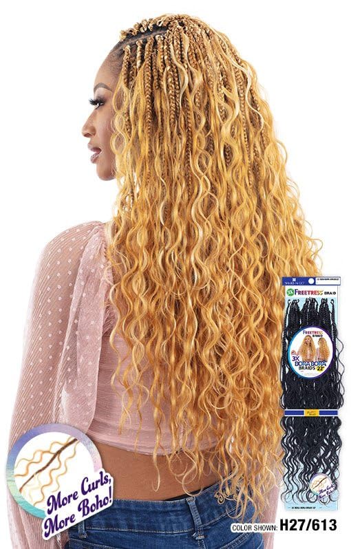 Shake-N-Go 3X Bora Bora Braids 22" (Color: COPPER)