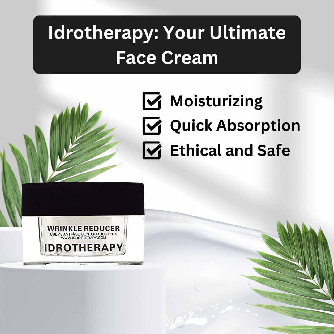 Idrotherapy Wrinkle Cream for Women with Renovage, Hyaluronic Acid and Matrixyl - Face Tightening & Lifting Cream - Anti-Aging Formula for Wrinkles Beauty & Personal Care Idrotherapy