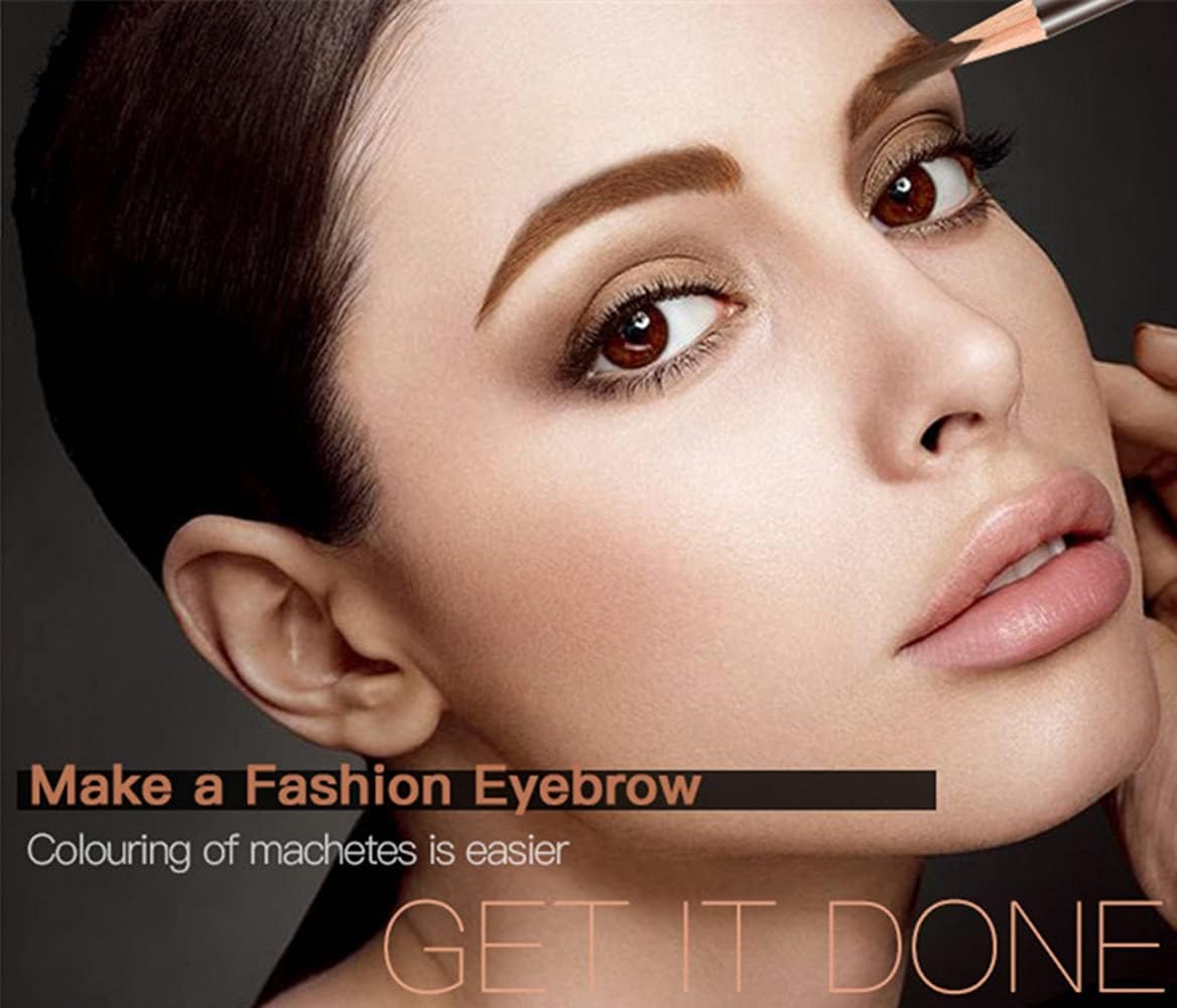 Go Ho 12 PCS Brown Eyebrow Eyeliner Pencils,Sweatproof Eyebrow Pencil,Long-lasting Nice Color Eye Brow Gel Pen Makeup Brow Tint Sticks?Medium Brown? Beauty & Personal Care Go Ho