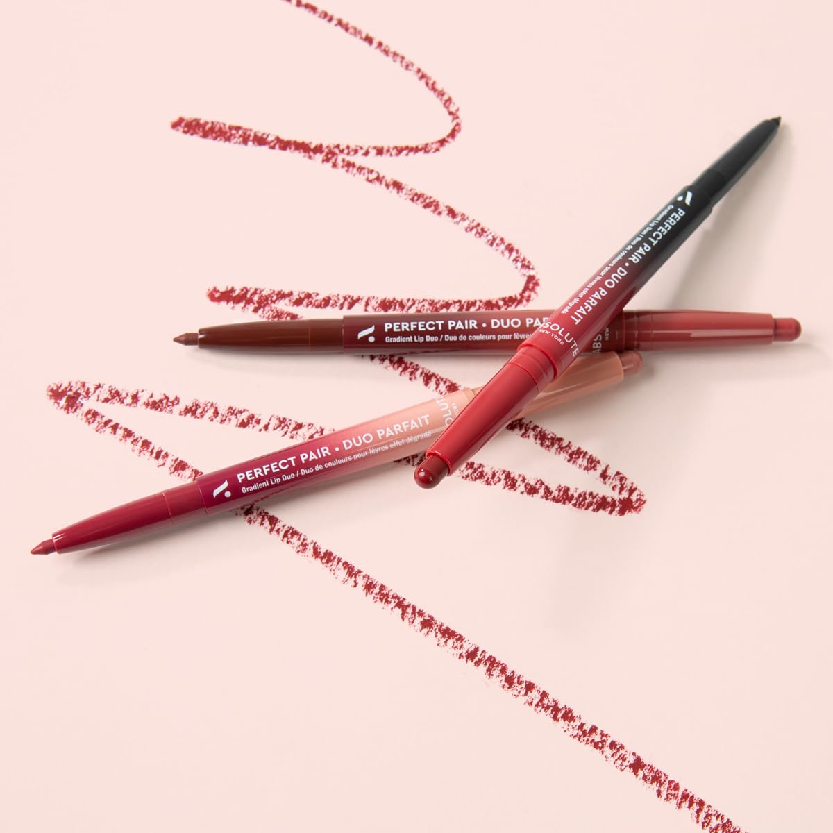Absolute New York ALD07 Perfect Pair Lip Duo, Fuller and Poutier Lips, Deeper Shade For Lip Contouring, Satin Lipstick and Lip Liner Beauty & Personal Care Absolute New York