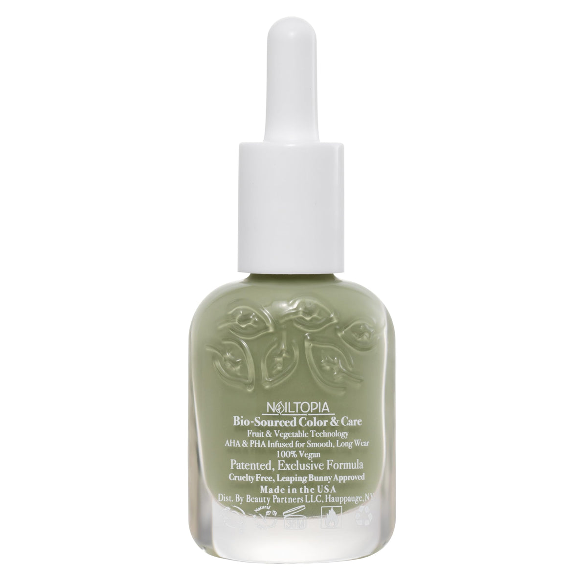 Nailtopia Bio-Sourced, Chip Free Nail Lacquer - All Natural, Strengthening Biotin and Superfood-Infused Polish - Chip Resistant Formula - Quick-Dry