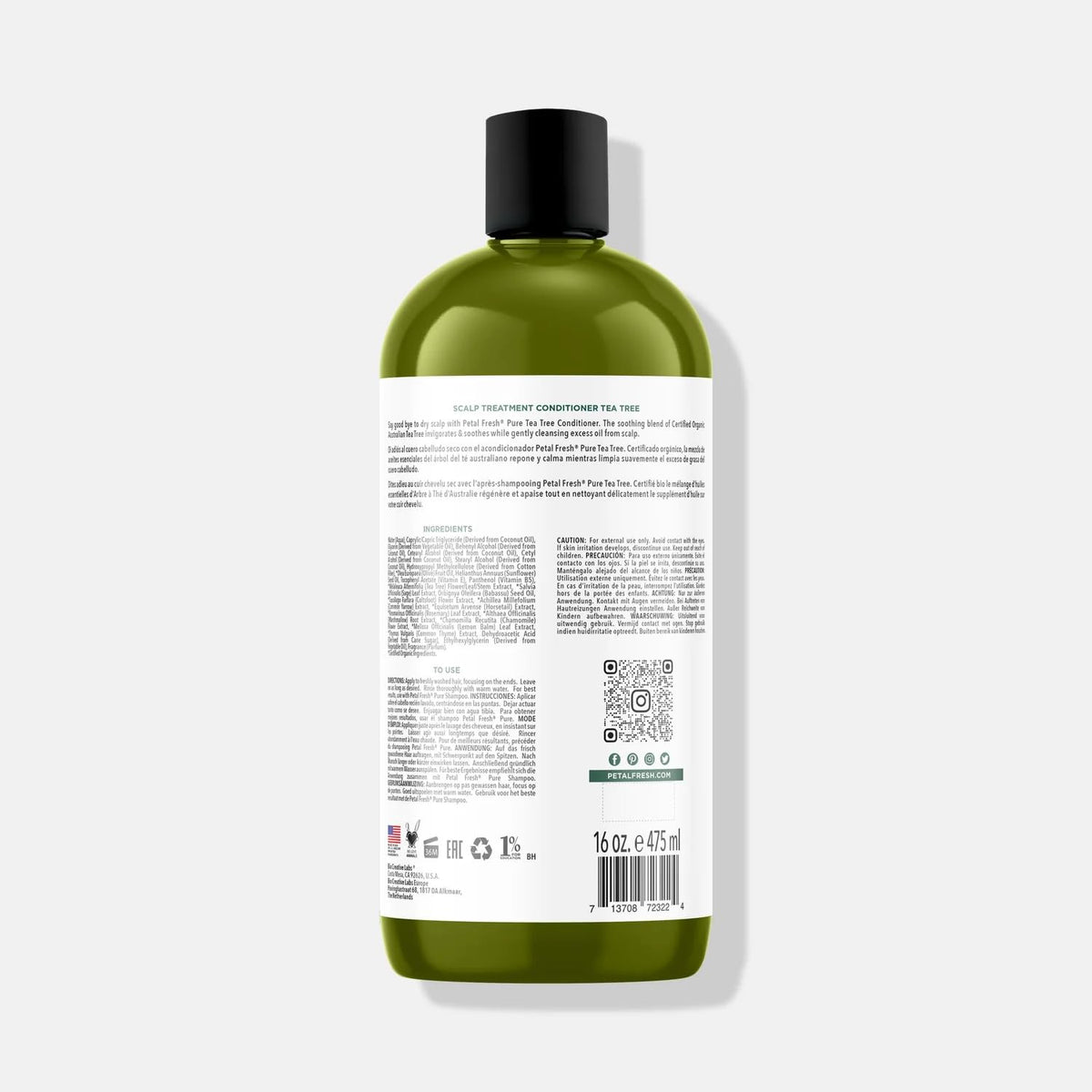 Bio Creative Lab Petal Fresh Conditioner, Tea Tree, 16 Ounce