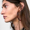 DoubleNine Hoop Round Earrings Open Circle Acrylic Geometric Dangle Bohemian for Women Girls Gift for Her (light) Beauty & Personal Care Doubnine