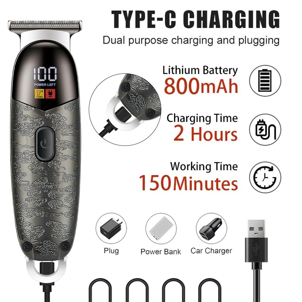 QDKVTNDJZ Mens Hair Clippers, Mini Adjustable Electric Sculpting Styling(Gray) Beauty and Personal Care QDKVTNDJZ