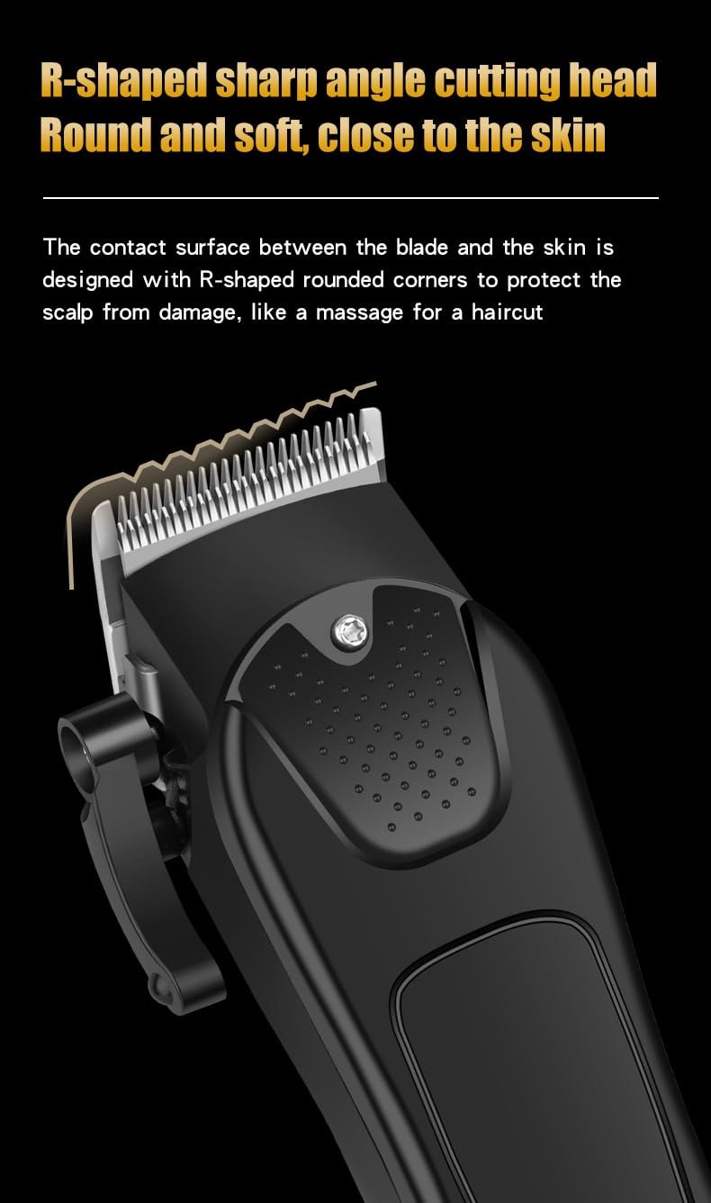 QDKVTNDJZ Hair Clippers for Men Professional, Cordless Electric Trimmer with Fast Charging Port, Cutting Kit, LED Display, Barber & Home Beauty and Personal Care QDKVTNDJZ