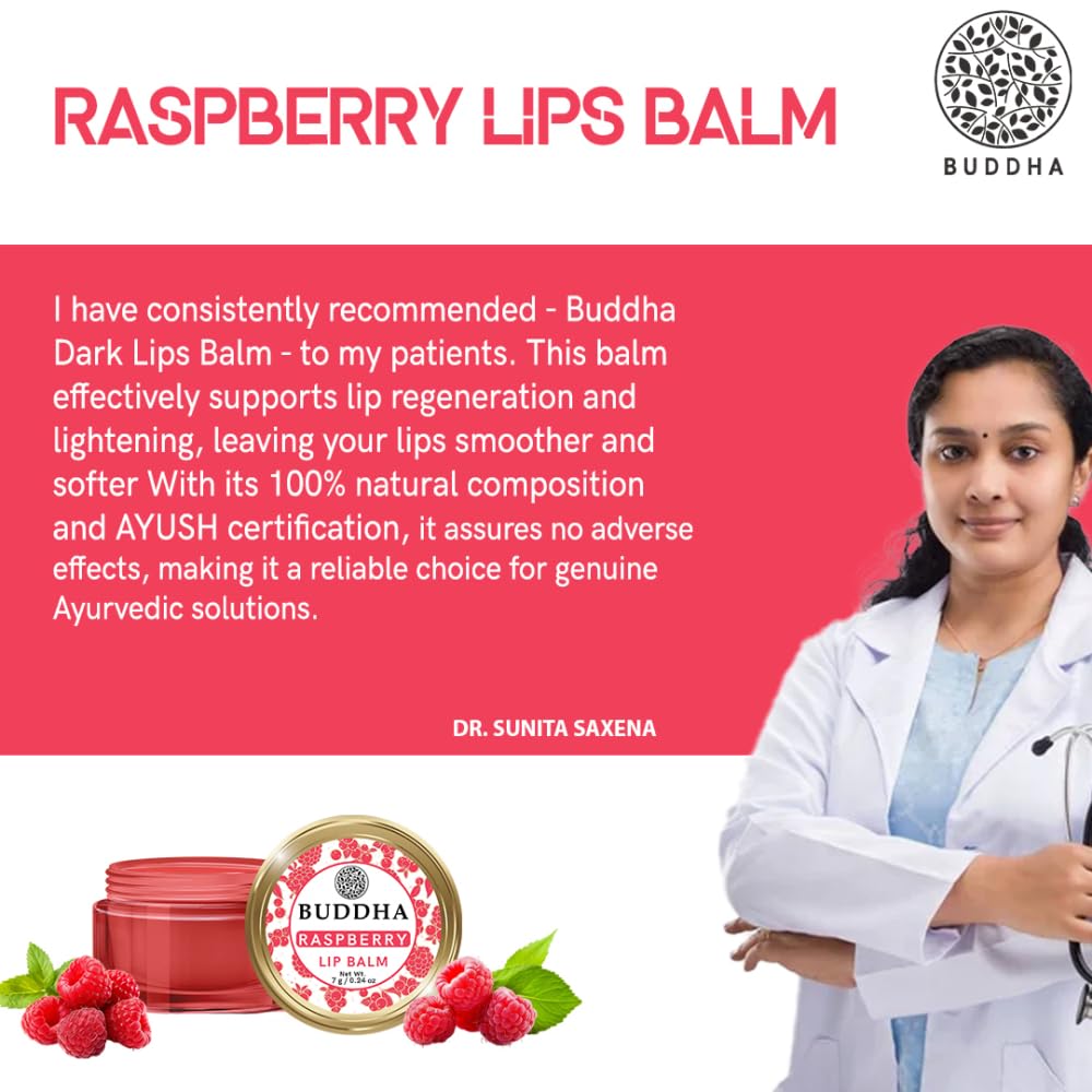 Buddha Natural Berry Kiss Raspberry Lip Balm (7 Grams) Beauty and Personal Care Buddha Natural