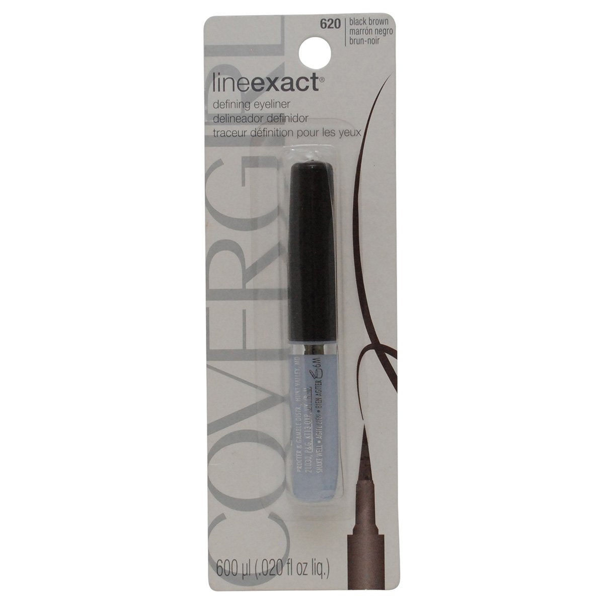 COVERGIRL Lineexact Liquid Eyeliner Black Brown 620, 0.02 Oz Beauty & Personal Care COVERGIRL