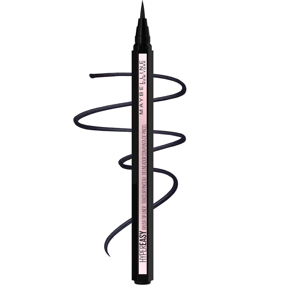 Maybelline Hyper Easy Liquid Pen No-Skip Eyeliner, Satin Finish, Waterproof Formula, Pitch Black, 0.018 Fl Oz Beauty & Personal Care MAYBELLINE