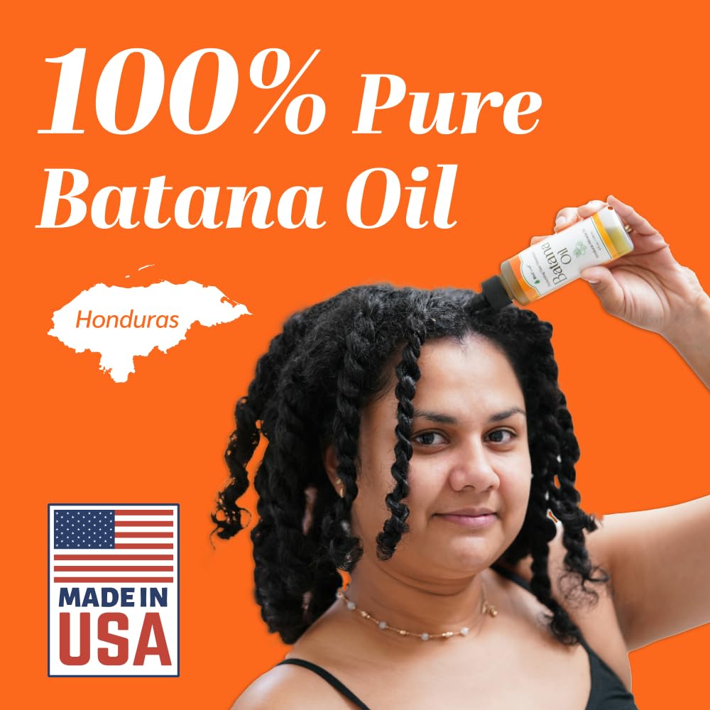 Well's Oil Batana Oil | 4 fl. oz. | 100% Natural Organic Raw Batana from Honduras | Dr. Sebi Approved | Strengthens, Hydrates & Nourishes | For All Beauty & Personal Care Well's Oil
