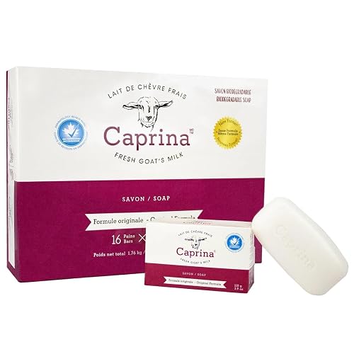 Canus Original Formula Fresh Goat's Milk Soap, 16 bars Set of 2 Beauty & Personal Care Caprina