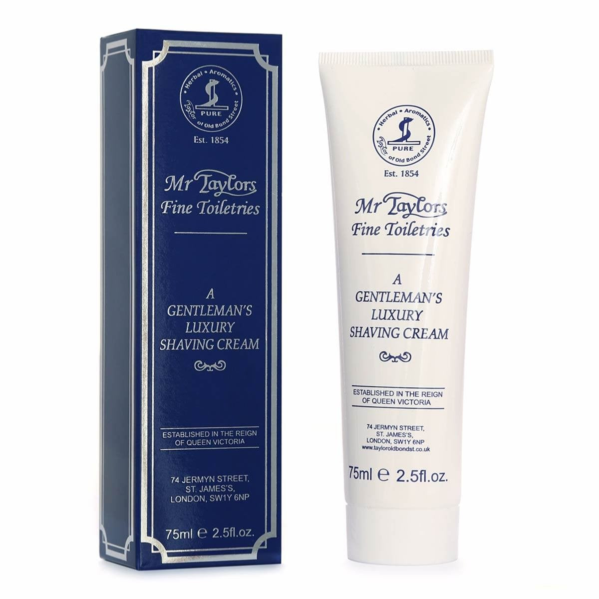 Taylor of Old Bond Street Mr. Taylors Shaving Cream Tube 2.5 fl oz. Beauty & Personal Care Taylor of Old Bond Street