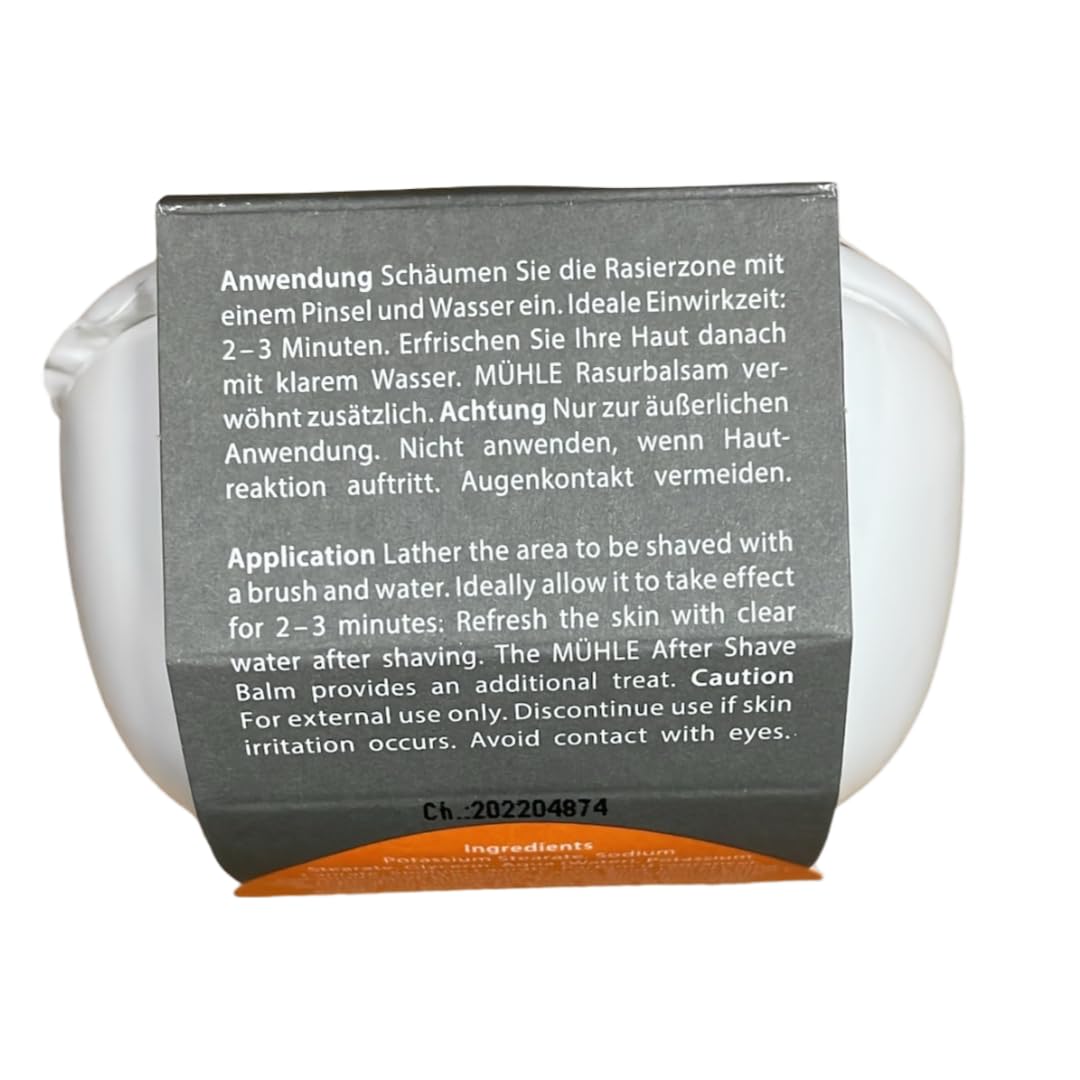 MÜHLE SHAVE CARE Porcelain Dish incl. Sea Buckthorn Shaving Soap 65g Beauty and Personal Care MÜHLE