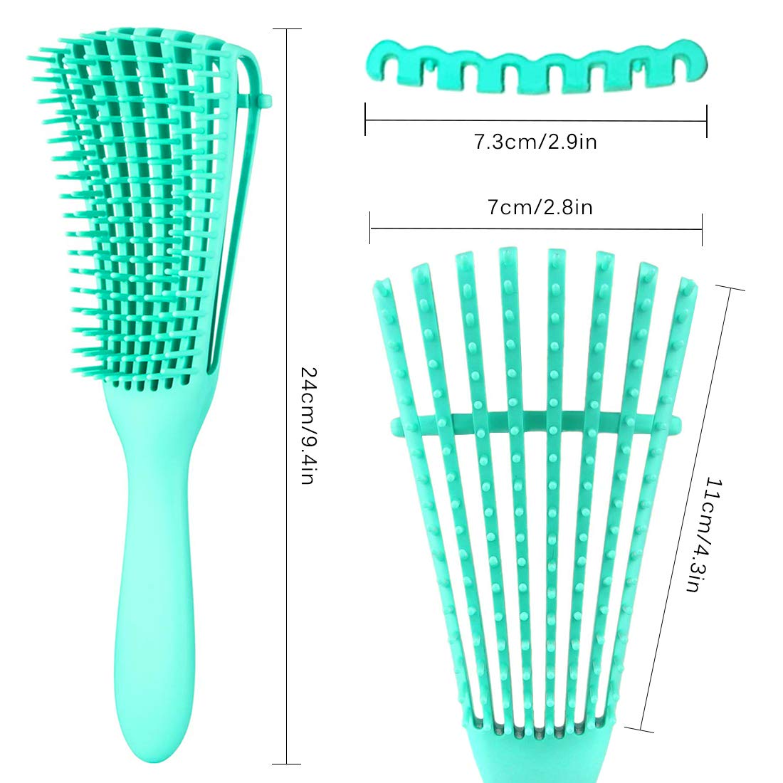 3 Pack Hair Detangler Brush for Afro America/African Textured 3a to 4c Kinky Wavy/Curly/Coily/Wet/Dry/Oil/Thick/Long Hair, Detangling Brush Beauty & Personal Care A.DASHER