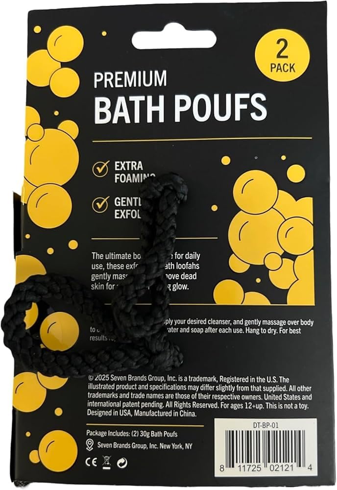 Premium Bath Poufs Beauty and Personal Care Premium bath poufs