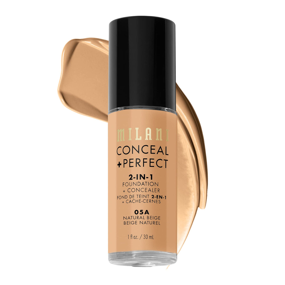 Milani Conceal + Perfect 2-in-1 Foundation + Concealer for a Flawless Complexion, Under Eye Corrector, Cover Redness and Imperfections, Waterproof Beauty & Personal Care Milani