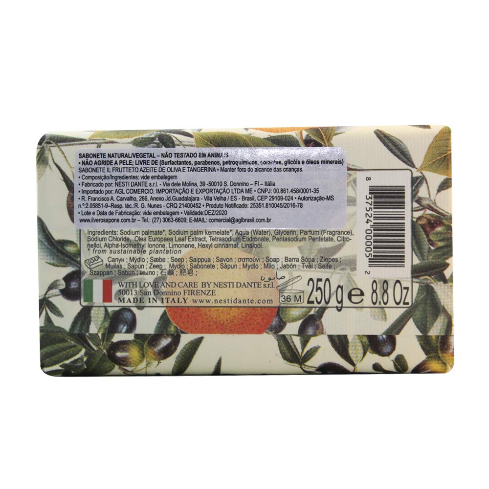 Nesti Dante Il Frutteto Moisturizing Soap - Olive & Tangerine 250g/8.8oz Beauty & Personal Care Nesti Dante