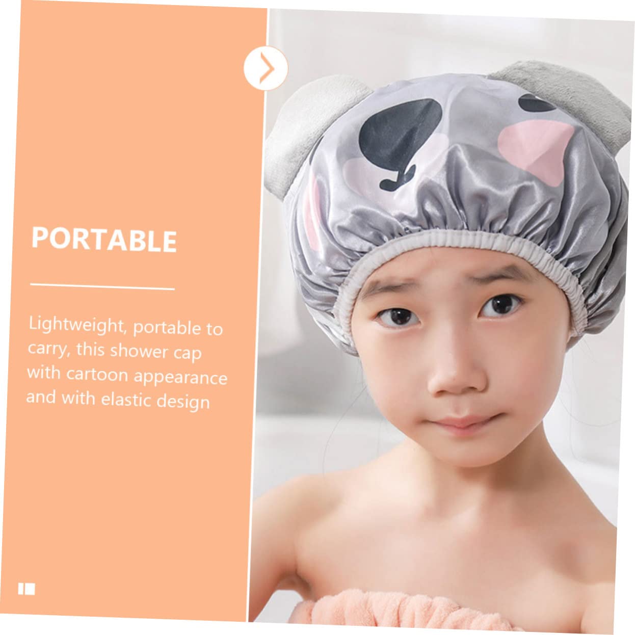Cute Shower Caps 2pcs Cartoon Shower Cap Hats for Adults Bathing s Animal Hat Cute Ear Covers for Braids Toddler Ear s for Beauty and Personal Care Alasum