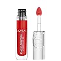 L'Oreal Paris Plump Ambition Hyaluron Lip Oil, 24 HR Lip Gloss with Hyaluronic Acid, Volumizing Formula with Glass-Like Shine, Rouge In Love 380, 0.16 Beauty & Personal Care L'Oreal Paris