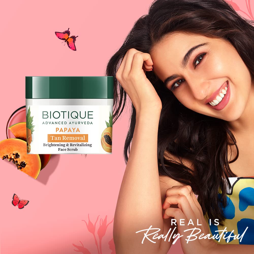 Biotique BIO PAPAYA Revitalizing Tan- Removal scrub 75gm/ 2.65 Fl.Oz Beauty & Personal Care Biotique