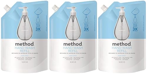 Method Gel Hand Soap Refill, Sweet Water, 34 Fl Oz (Pack of 3) Beauty & Personal Care Method