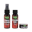 TOXIX 3PCS Halloween Fake Blood Kit- Spray Blood 1FL OZ + Blood Gel 1FL OZ + Bloody Scab 30 Grams, Washable Realistic Special FX Makeup, Zombie Beauty & Personal Care TOXIX