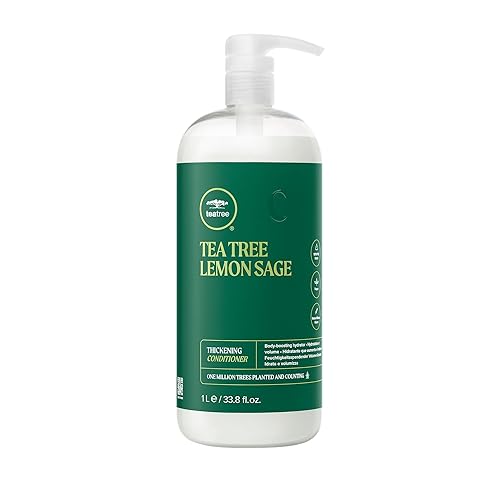 Tea Tree Lemon Sage Thickening Conditioner, Builds Body + Boosts Volume, For Fine Hair, 33.8 fl. oz. Beauty & Personal Care Tea Tree