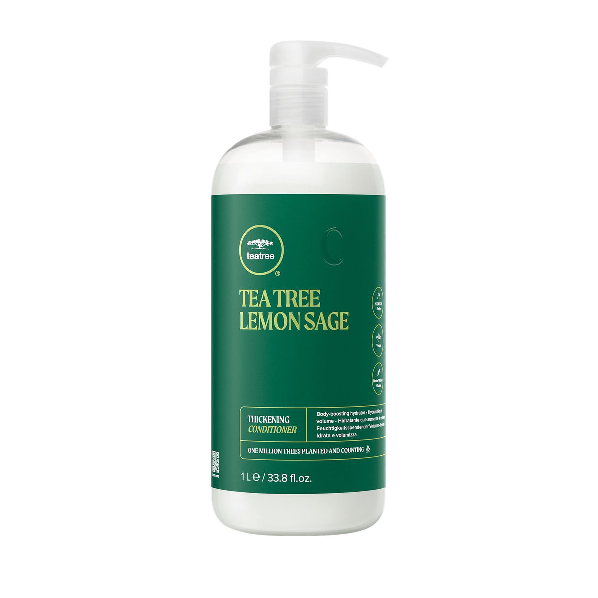 Tea Tree Lemon Sage Thickening Conditioner, Builds Body + Boosts Volume, For Fine Hair, 33.8 fl. oz. Beauty & Personal Care Tea Tree