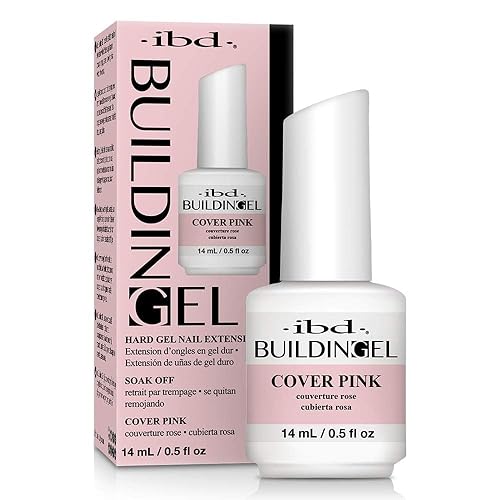 IBD Building Gel, Hard Gel Nail Extension, Cover Pink, 0.5 oz Beauty & Personal Care IBD