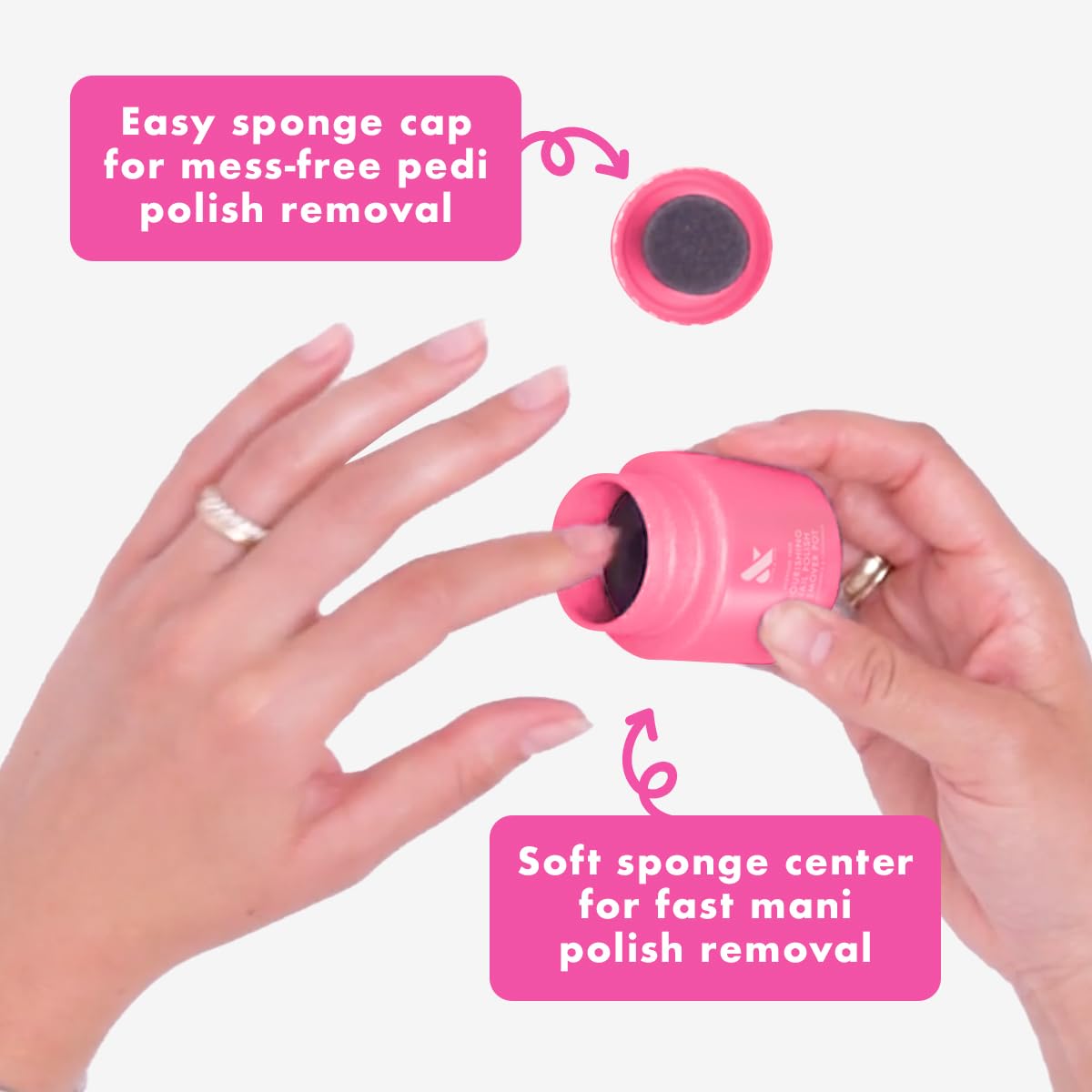 Olive & June Nourishing Remover Pot | Non Acetone | No-Mess Nail Polish Removal For Hands & Feet | Vitamin E & Chamomile | Acetone - Free Super Fast