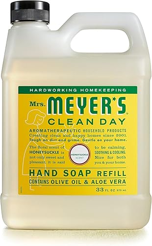 Mrs. Meyer's Clean Day Liquid Hand Soap Refill, Honeysuckle, 33 Oz Beauty & Personal Care Mrs. MEYER'S