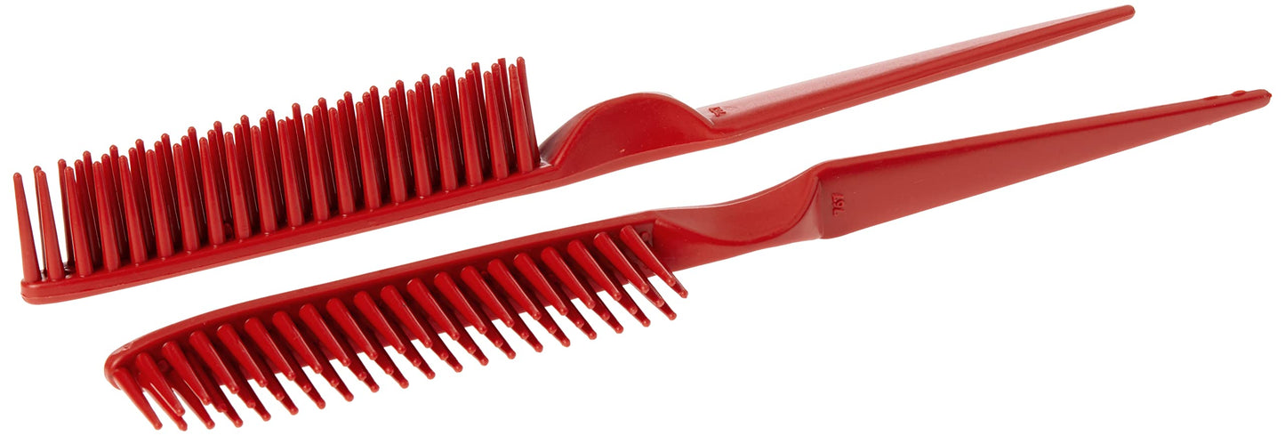 CocoBlack Naturals 3 Row Styling Comb For Detangling, Defining And Separating Curls (Red) Beauty and Personal Care CocoBlack Naturals