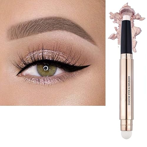 May Foltran Sand Shimmer #02 Cream Eyeshadow Pencil, Nude Pink Sparkle, Hypoallergenic Waterproof Long Lasting Eye Shadow Stick, Multi-Dimensional Beauty & Personal Care MAY FOLTREN