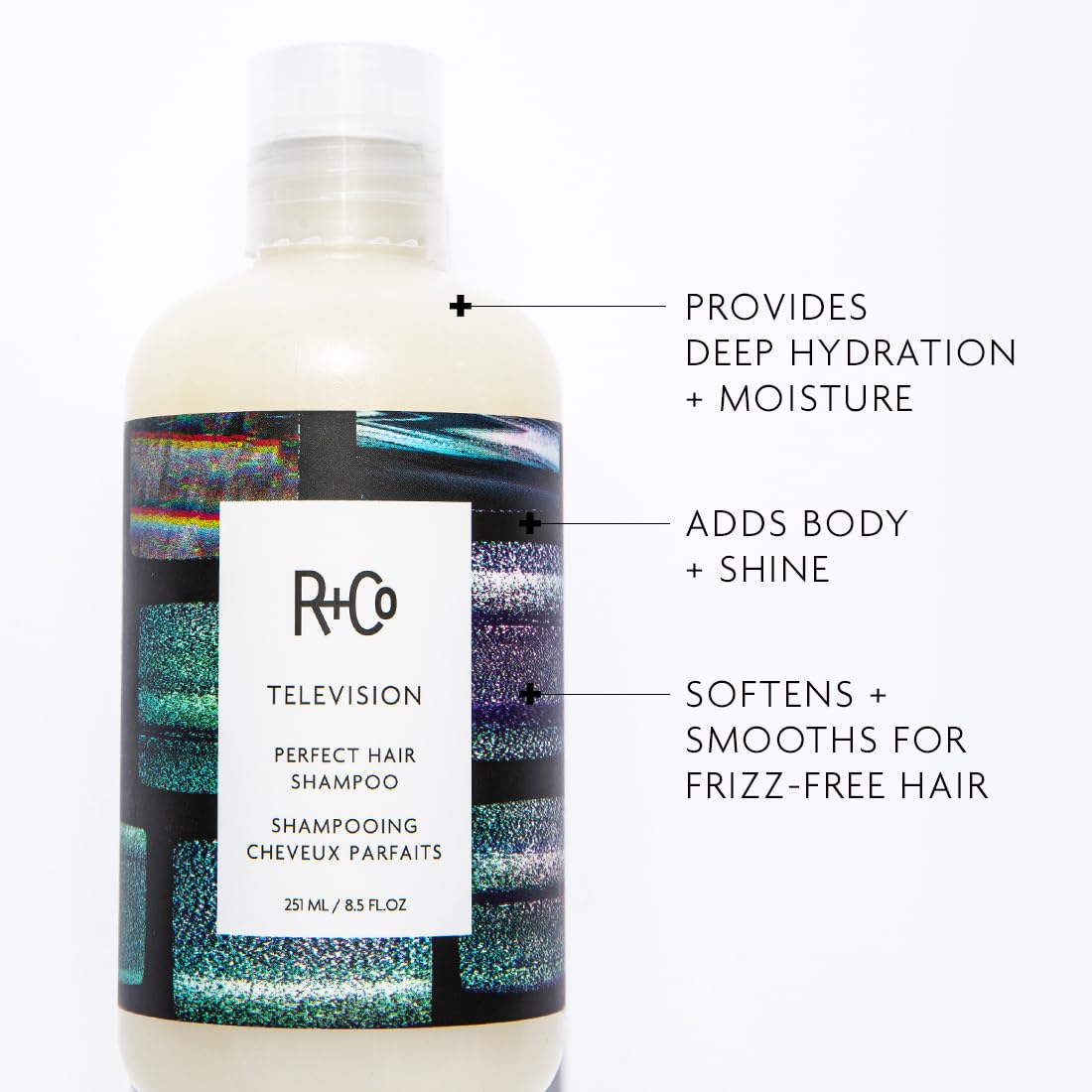 R+Co Television Perfect Hair Shampoo | Body + Shine + Smoothing for All Hair Types | Vegan + Cruelty-Free | Beauty & Personal Care R+Co