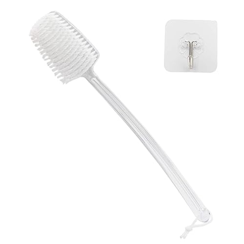Mczxon Bath Body Back Shower Brush with Curved Long Handle for Exfoliating Skin Improve Blood Circulation, Clear Back Scrubber Bath Wet or Dry Beauty & Personal Care Mczxon