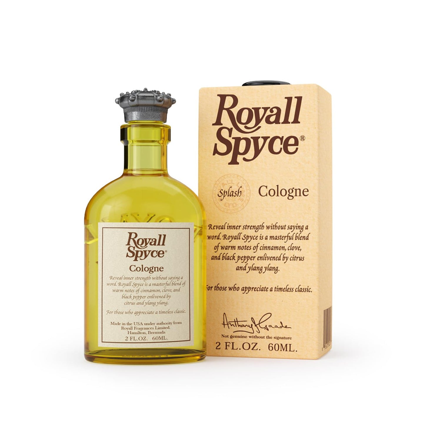 Royall Spyce Cologne, Classic Aftershave Scent for Men with Bay Rum, Royal Lyme Fine Perfume, Fragrance Gift, Masculine Grooming Spray, Timeless Men’s Beauty & Personal Care ROYALL LYME