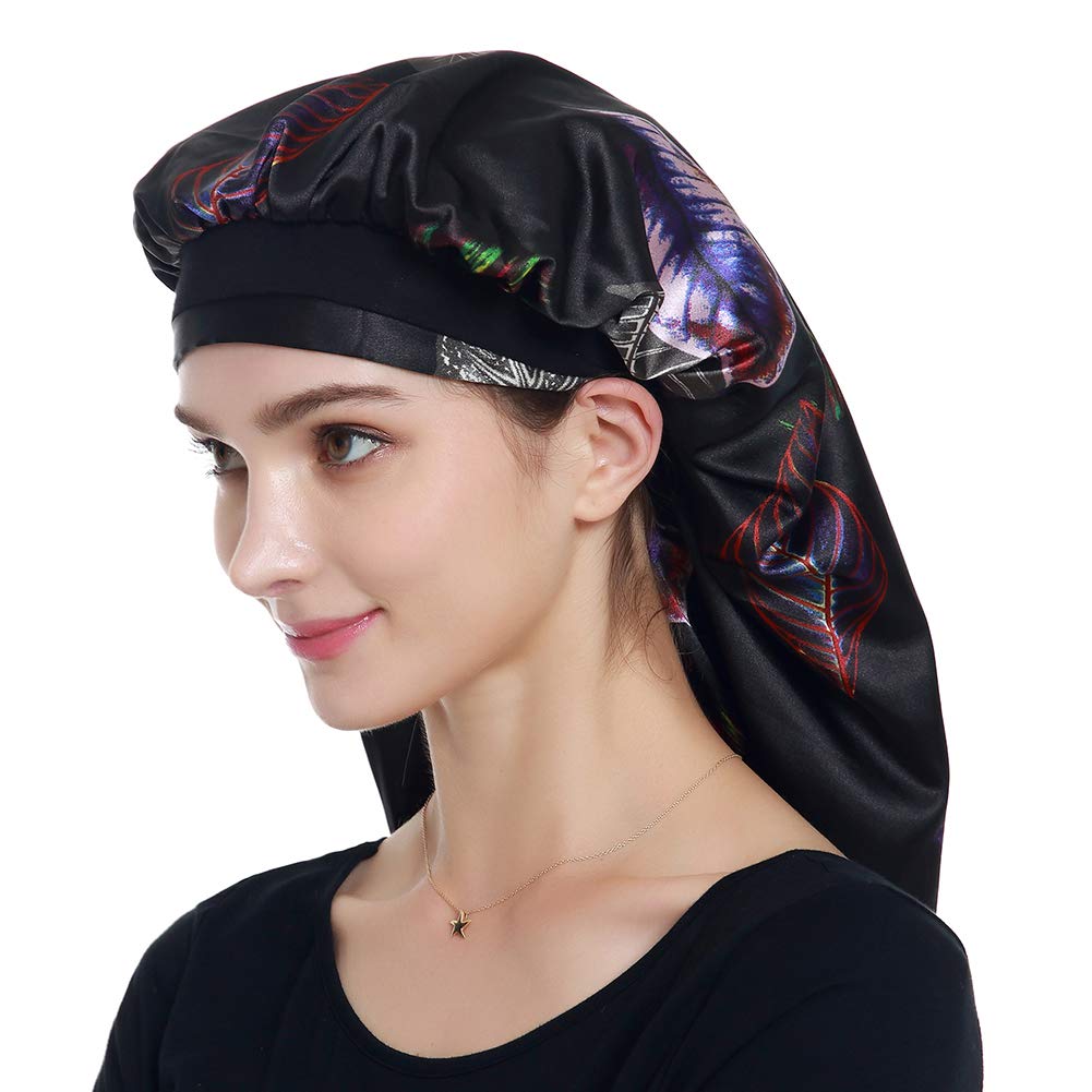 Satin Braid Bonnet Satin Wrap Scarf for Hair Beauty and Personal Care Alnorm