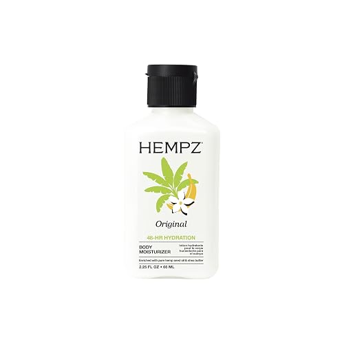 HEMPZ Mini Original Body Lotion, Floral & Banana Scent, Daily Moisturizing Cream, Shea Butter Hand and Body Moisturizer, Skin Care Products, Hydrating Beauty & Personal Care Hempz