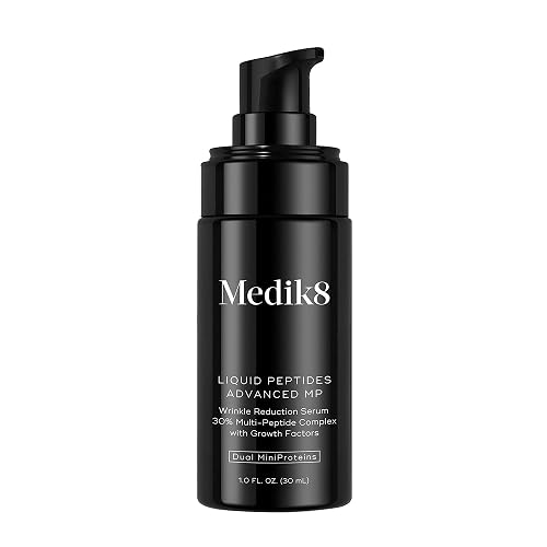 Medik8 Liquid Peptides Advanced MP - Peptide Serum - Face Serum for Wrinkle Reduction - Hydrating and Supports Collagen, Hyaluronic Acid - 1 oz. Beauty & Personal Care Medik8