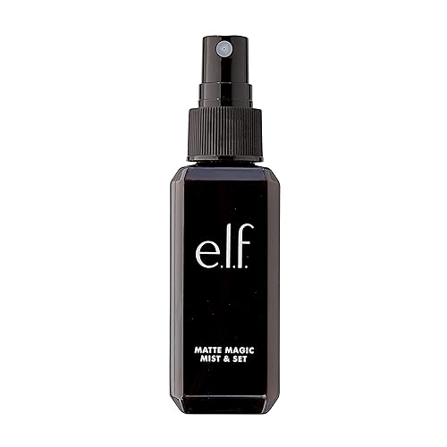 e.l.f., Matte Magic Mist & Set - Small, Lightweight, Long Lasting, Mattifying, Revitalizes, Controls Shine, Refreshes, Hydrates, All-Day Wear, 2.0 Fl Beauty & Personal Care e.l.f.