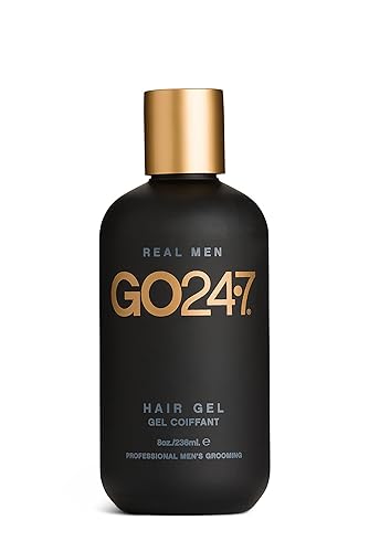 GO247 Hair Gel - Medium Hold Styling Gel for Men - Creates Definition with Flexible, Brushable Control - Flake-Free Formula with Light Ginseng Scent Beauty & Personal Care GO247