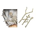 Set of 3 Vintage Tree Branch Hair Clip Barrette Women Lady Hair Pin Head Dress DIY Hair Accessories (Gold) Beauty & Personal Care Fodattm