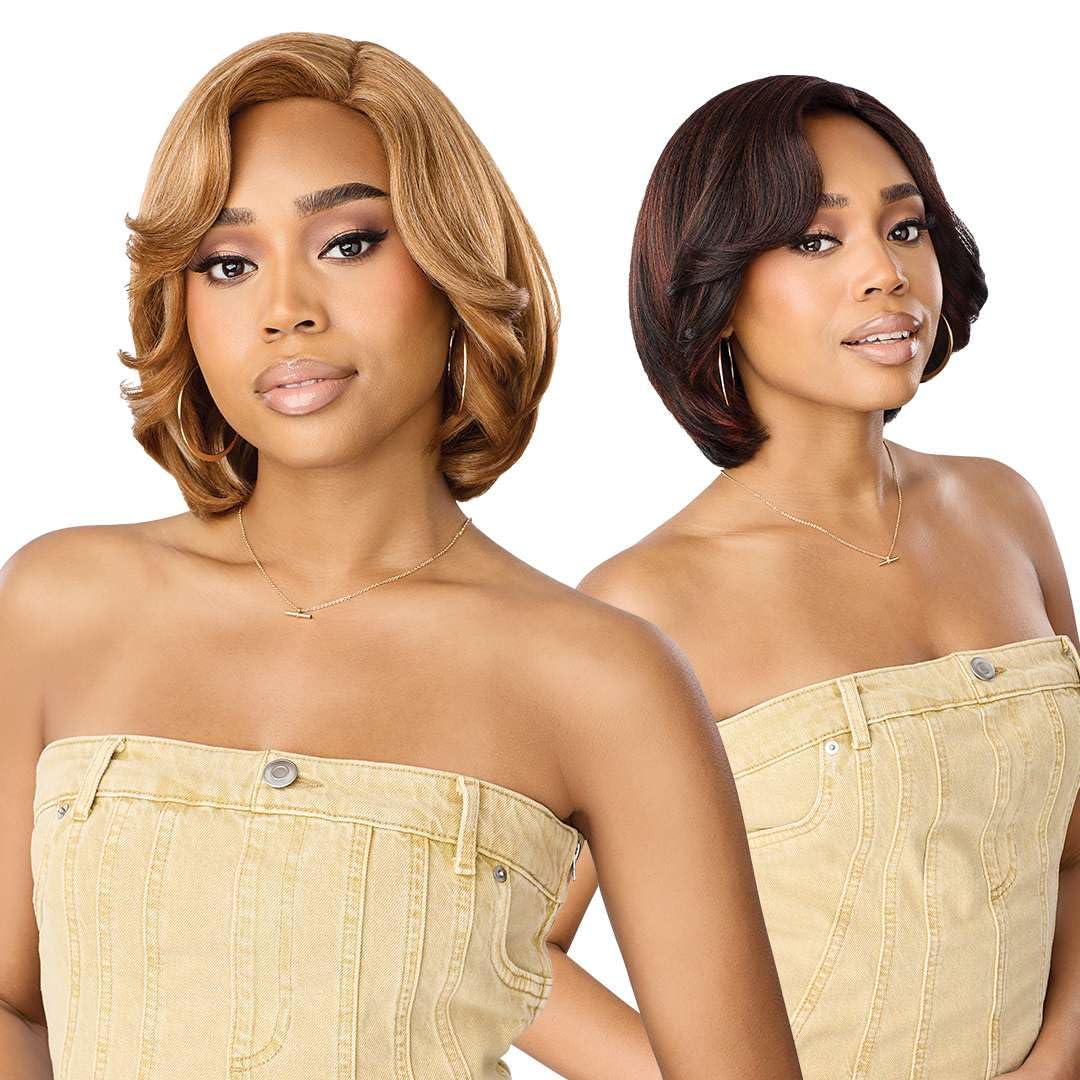 Outre The Daily Wig - Lace Part Wig - Style & Dash - Daily 30 (BROWN GRAY 34)
