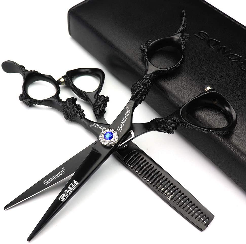 Professional Barber Scissors 6-inch Efficient Scissors with Cutting Kit