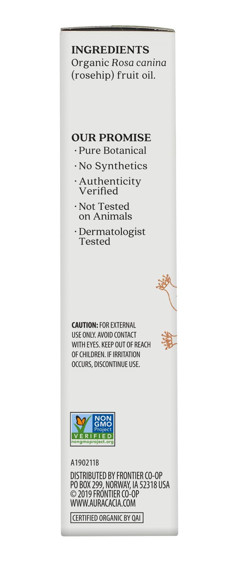 Aura Cacia Organic Rosehip Skin Care Oil | GC/MS Tested for Purity | 30ml (1 fl. oz.) in Box Beauty & Personal Care Aura Cacia