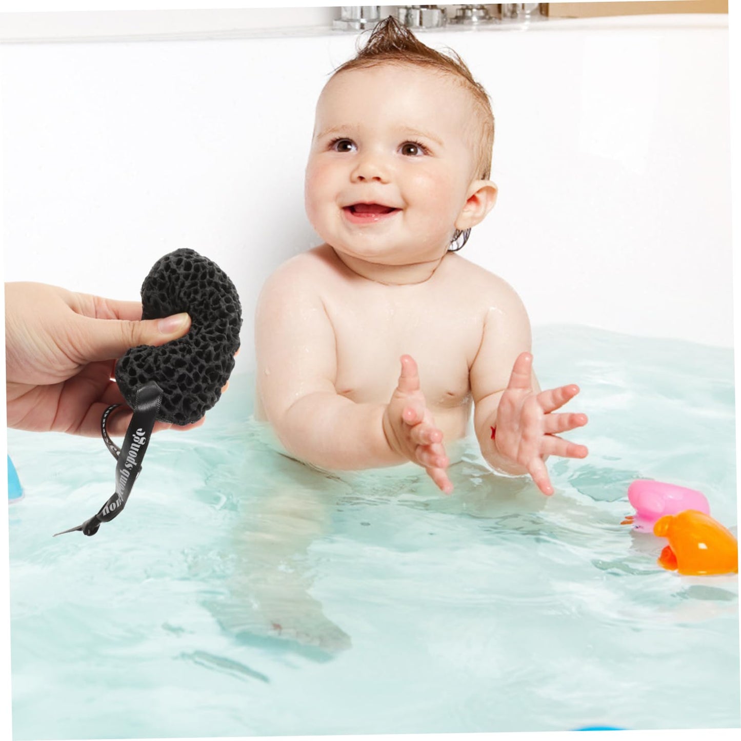 HAKIDZEL 3pcs Non-Latex Shower Bathing Scrubbers Honeycomb Design Massage Sponge for Exfoliation and Cleaning for Bath and Adult Showers Black Beauty and Personal Care HAKIDZEL