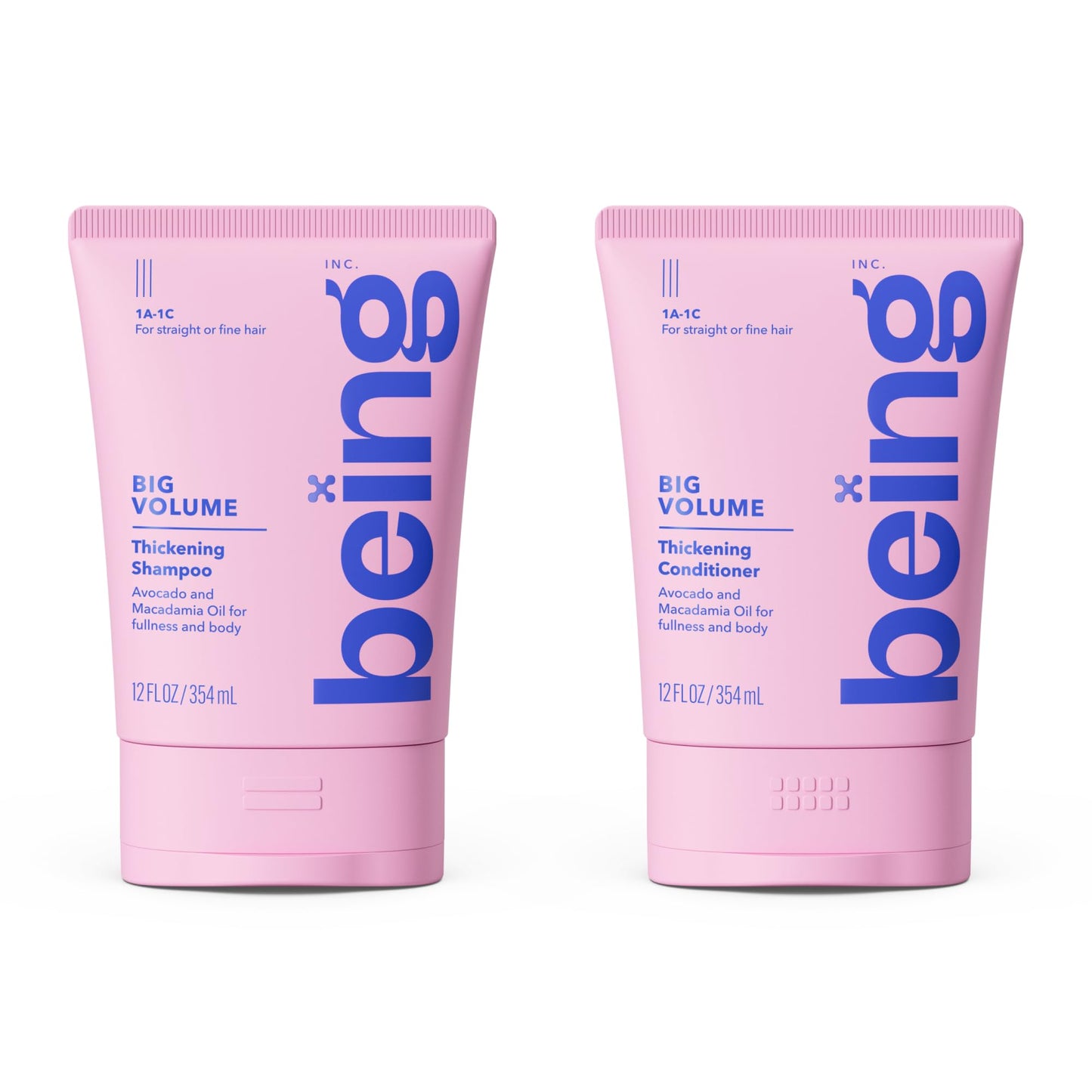 being BIG VOLUME Thickening Shampoo and Conditioner Set 354mL with Avocado and Macadamia Oil Beauty & Personal Care BEING INC